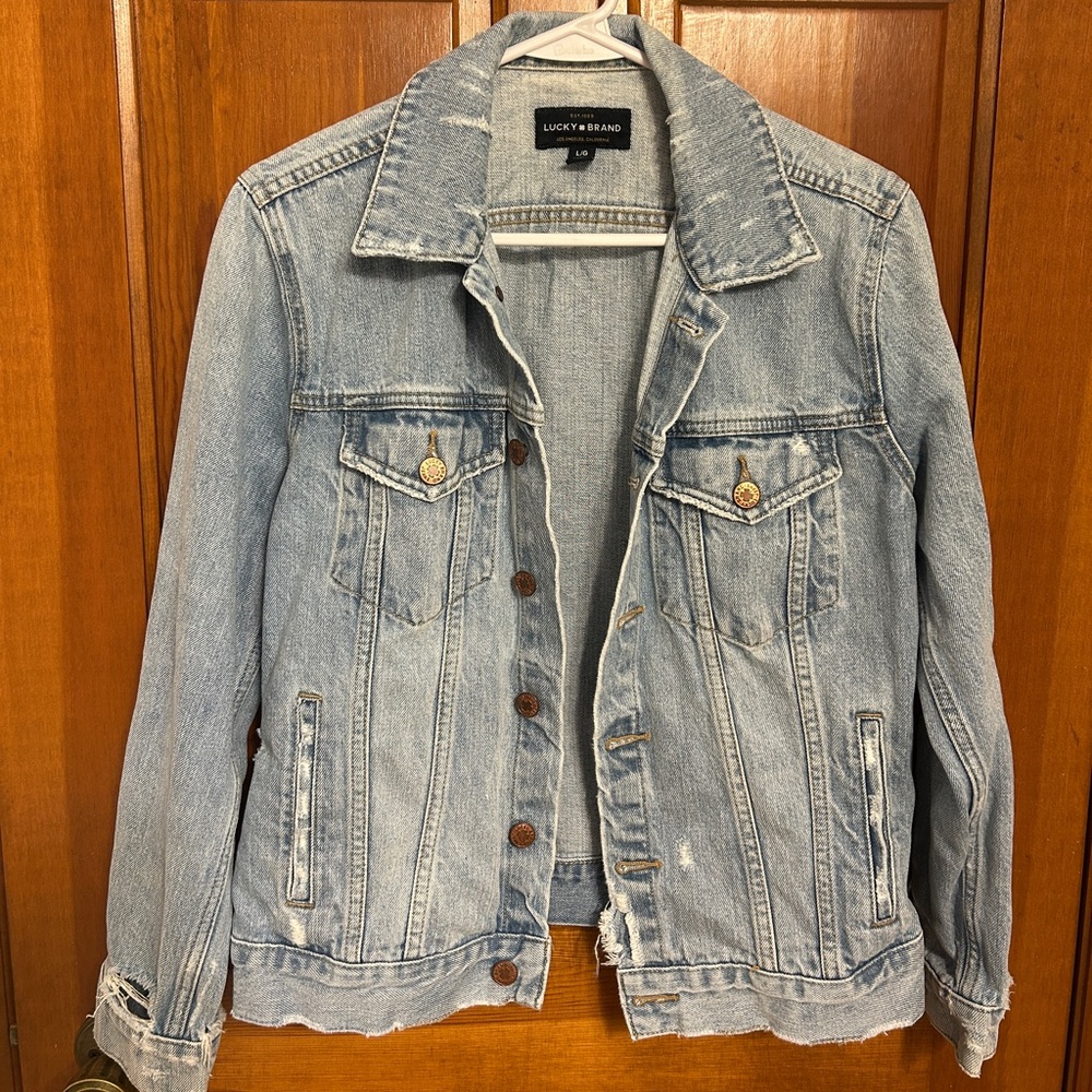 Lucky Brand Faded Blue Denim Jacket